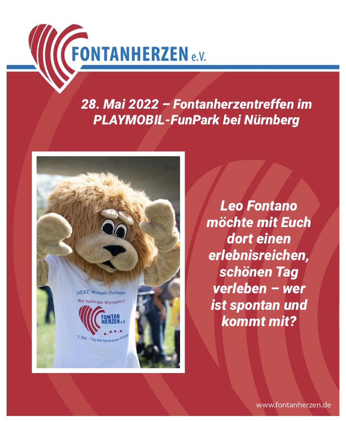 28. Mai 2022 – Fontanherzentreffen im PLAYMOBIL-FunPark bei Nürnberg